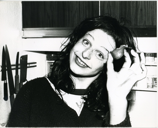 Slits Ari Up with apple 1977 by John Tygier